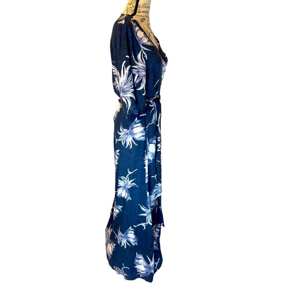 Roxy Keep The Tempo Floral Wrap Dress - Picture 4 of 9